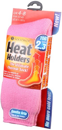 Heat Holders Thermal Socks, Womens Original, US Shoe Size 5-9, Light Pink