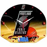 NBA Portland Trailblazers High Definition Clock - Backboard Shaped
