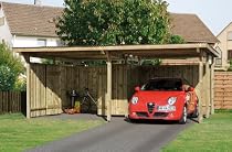 Carport WEKA «Kompakt Duo» 1 Doppelcarport