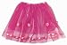 Dark Pink Flower Satin Tulle Dress Up Tutu Skirt fairy girls toddler princess party ballet costume dress-up apparel skirt