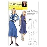 Butterick Patterns B5049 Misses'/Women's Dress and Blouse, Size WOMAN (XXL-1X-2X-3X-4X-5X-6X)
