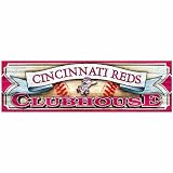 MLB Cincinnati Reds 9-by-30 Wood Sign