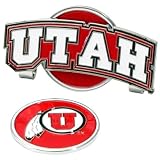 Utah Runnin' Utes Slider Hat Clip W/ Golf Ball Marker - NCAA College Athletics