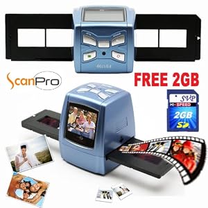 ScanPro Digital Film Scanner w  2.4 Build-in LCD (2GB Included), ~World's Smallest Film Scanner~ by 
