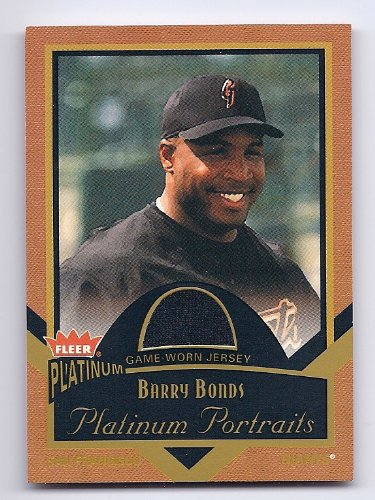 2003 Fleer Platinum Platinum Portraits Game Used Jersey #BB Barry Bonds San Francisco Giants