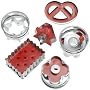 Kaiser Bakeware Patisserie Cookie Cutter, 5 Linzer Set