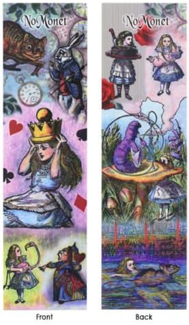 Alice in Wonderland Bookmark - Printed Plastic Bookmark