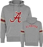 Alabama Crimson Tide Heather Grey Bolt Pullover Hooded Sweatshirt