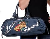 Ed Hardy - ED HARDY Christian Audigier Sandy Canvas Womens Purse Handbag Blue Bag