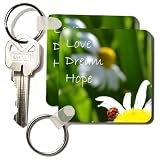 Patricia Sanders Flowers - Inspirational Love Dream Hope - Key Chains