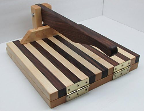 Wood Tortilla Press (Walnut and Maple)