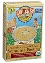Earth's Best Organic, Whole Grain Wheat, Semolina Pastina, 8 Ounce Boxes (Pack of 6)
