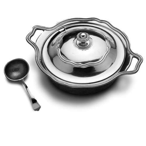 Wilton Armetale Queen Anne Tureen with Lid and Ladle