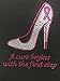 Rhinestone Breast Cancer Ribbon First Step Top Shirt Cure T Shirt. Size: S to 3xl