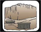 Decorated Mouse Pad with Africa, pillars, Egypt, dilapidated, ruins, Middle East, columns, destroyed, desert, abandon