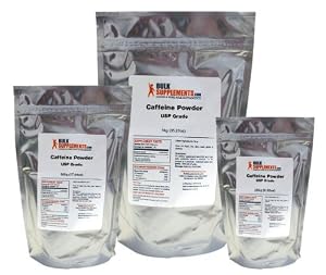 BulkSupplements Pure Caffeine Anhydrous Powder USP Pharma Grade (100 g)