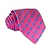 SetSense Men's Polka Dot Jacquard Woven Tie Necktie Set