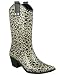 Capelli New York Shiny Baby Leopard Cowboy Ladies Rubber Rain Boot