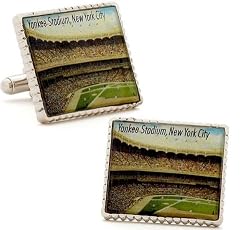 Authentic Yankee Stadium Stamp Cufflinks