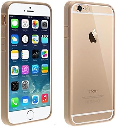 iPhone 6 Plus Case, AoC [TM] Ultra Clear Back Panel iPhone 6 Plus (5.5) Case Bumper **NEW** [Ultra Clear View Series] [Transparent] Bend Protection + Bumper Case with Clear Back Panel - Bumper Case for iPhone 6 Plus (5.5)- Clear / Transparent + Acrylic+Scratch-Proof+Scratch Resistant+ Slim-Fit (Champagne Gold)