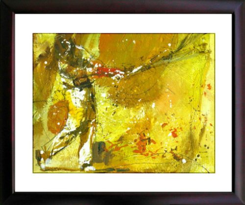 ゴルフ絵画（額付）「フォロー・トゥー・ゴー」／高画質インクジェットプリント