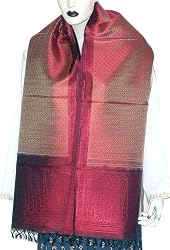 India Scarf Premium Silk Asian Accessory 22 x 72 inches