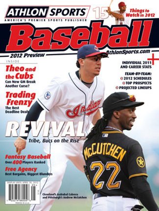 2012 Athlon Sports MLB Baseball Preview Magazine- Cleveland Indians/Pittsburgh Pirates Cover