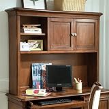 Lea Elite Classics Computer Hutch in Brown Cherry Finish