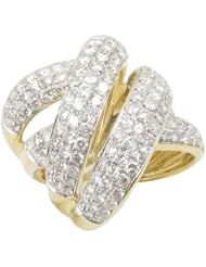 14k Yellow Gold 4.74ctw Diamond Cocktail Ring 17076Y Size 7.5