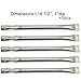 OKEPS Hxeredue YuanKanJu 5-Pack Stainless Steel Straight Pipe Burner for Lowes BBQ Grillware, Charmglow, North American Outdoors and Perfect Flame Grills