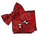 EBC1B04 Best Pattern Economics Silk Pre-tied Bowtie Cufflinks Hanky By Epoint