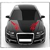 Aufkleber f�r Motorhaube oder Heckscheibe Abmessung ca 40 x 24 cm - Autodekor Autoaufkleber Car Tattoo Aufkleber Auto Car Tribal Motiv 2405_47 - 7 Farben zur Auswahl blau, schwarz, rot, orange, violett, metallic-silber, wei�