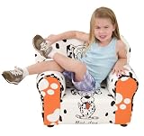 Kids Chair and Seating - Dog Print Upholstered Kid's Arm Chair - KG-BK06-S041-GG