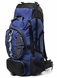 AVS Ul 60 Plus 10 Liter Camping Hiking Backpack Internal Frame Pack Bag Navy