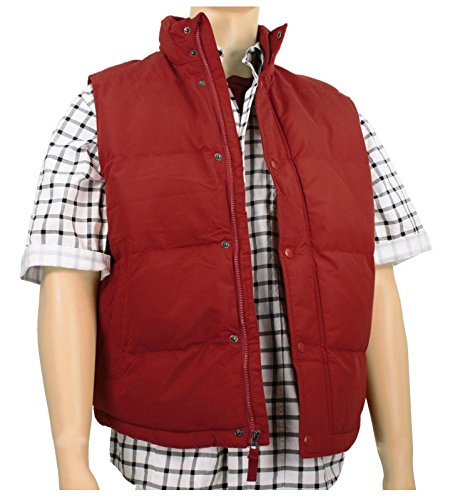 Men's Marty McFly Puffer Vest Red (Large)