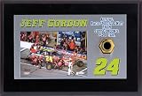 Jeff Gordon Race Used Lug Nut Plaque With Photo