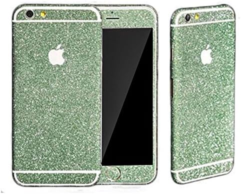 Ruilida Crystal Diamond Sparkling Full Body Bling Glitter Sticker Skin Film Case For iPhone 6 4.7'' (Green)