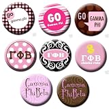 Set of 8 * GAMMA PHI BETA * 1.25