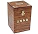 ITOS365 Handicrafted Wooden Money Bank Kids Piggy Coin Box Gifts RS.349.00