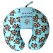 Little Honey Kid's Travel Pillow Blue Monkey