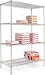 Alera SW504824SR Industrial Wire Shelving Starter Kit, 4 Shelves, 48w x 24d x 72h, Si...