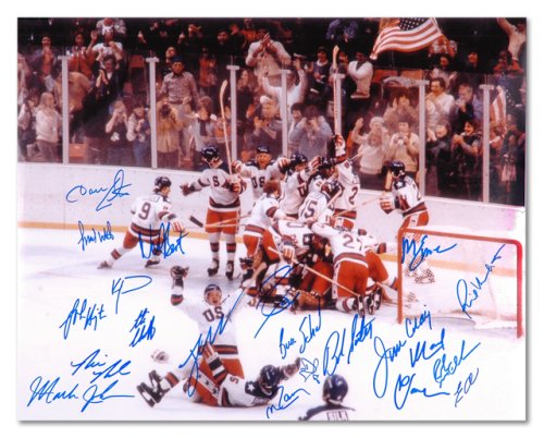 1980 U.S Olympic Hockey Team Autographed 16x20 Photo