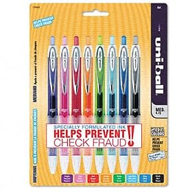 uni-ball 1739929 - Signo Gel 207 Roller Ball Retractable Gel Pen, Assorted Ink, Medium, 8 per Pack-SAN1739929