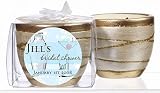 Baby Keepsake: Blue Martini Theme Personalized Elegant Scented Pottery Votive Candles (Set of 24)