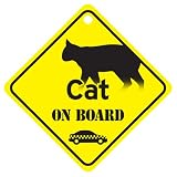 Cat On Board Cat Sign Gift