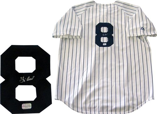 Yogi Berra Autographed/Hand Signed New York Yankees Jersey