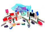Creative Toys : Childrens Wooden Village Playset in a Bag [Toy]