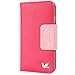 iPhone 6s Plus Case,[5.5inch],Wallet Case,Premium PU Leather&Soft TPU Back,Impact Resistant&Scratch-proof Credit Card Holder,Magnetic Flip Cover[Rose]