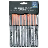 10-Piece Carbide Needle File Set by Hawk
