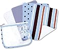Trend Lab Burps in Clear Zip Pouch, Max Print, Set of 4